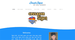Desktop Screenshot of crusadersigns.com