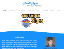 Tablet Screenshot of crusadersigns.com